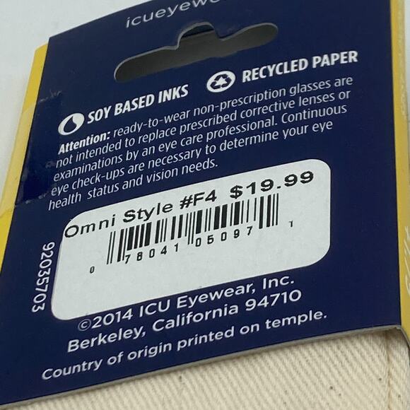 ICU Eyewear Omni Reading Glasses Readers with Case +2.50 - Picture 6 of 6